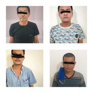 Ini Tampang 4 Warga Yang Jadi Bandar dan Penulis Togel di Siantar