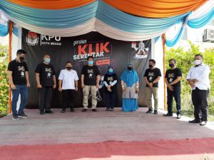 Gerakan Klik Serentak Tandai Awal Coklit Data Pemilih Di Kota Medan