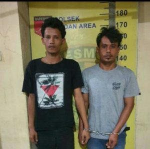 Melintas di Jalan Irian Barat Medan, 2 Pria Ditangkap Polisi