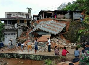 Longsor di Sidimpuan, Rumah Milik Warga Rusak
