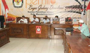 KPU Tetapkan Tiga Paslon Pilkada Madina 2020