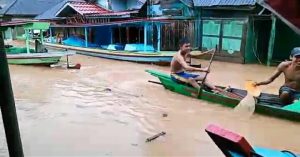 Sungai Parlampungan Meluap, 4 Desa di Muara Batang Gadis, Madina, Nyaris Tenggelam