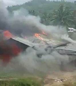 Ditinggal Pemilik, Satu Unit Rumah di Panyanggar, Padangsidimpuan, Terbakar?