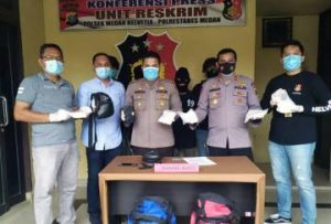 Dua Orang Kurir Narkoba Asal Aceh Tak Berkutik di Medan, 1 Kg Sabu Disita   