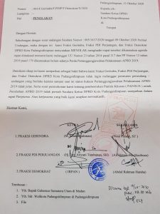 Paripurna KUA-PPAS Tidak Sesuai Prosedur, Tiga Fraksi di DPRD Sidimpuan Tolak Hadir