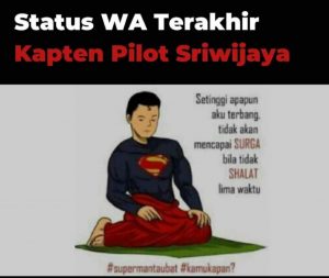 Foto Profil Terakhir Pilot Sriwijaya Air “Bikin” Haru