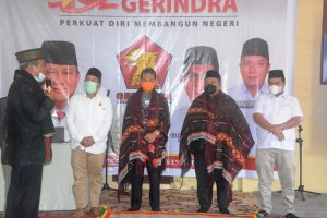 Diulosi, Bupati Tapsel Dan Dolly Pasaribu Hadiri Syukuran HUT Partai Gerindra Ke-13