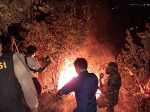 Bukit Panolbakan di Sidimpuan Terbakar, Warga Panik