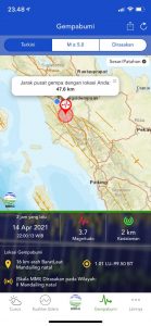 Gempa 3,7 Magnitudo Guncang Mandailing Natal, Dirasakan di Tapsel