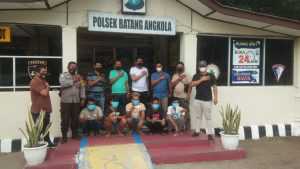 Polres Tapsel Amankan 8 Orang Terduga Preman