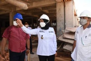 Wakil Bupati Tinjau Proyek Pembangunan Pasar Baru Panyabungan