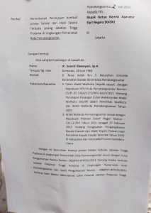 Surati KASN, Wakil Wali Kota Pematangsiantar Terpilih Minta Seleksi JPTP Dibatalkan