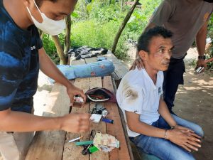 Kurir Narkoba Asal Sidimpuan Ditangkap di Pinggir Sungai