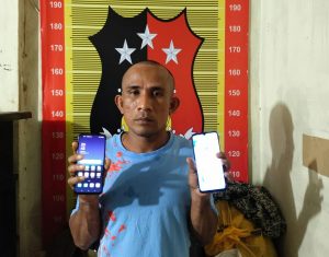 Alamak, Curi Hanphone, Pria Gundul Asal Sidimpuan Ditangkap