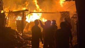 Heboh, Kebakaran di Lokalisasi Bukit Raja Simalungun