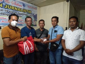 Jurnalist Cetak, TV dan Online Santuni Wartawan Korban Kebakaran di Sidimpuan