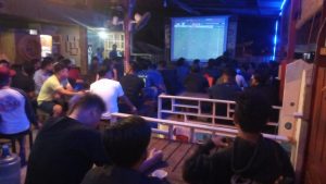 Antusiasnya Warga Sidimpuan Nonton Bareng Babak Final Piala AFF