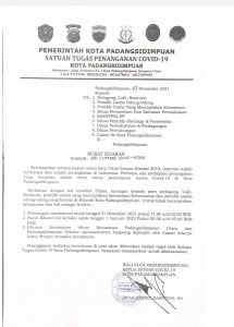 Alamak, Surat Edaran Wali Kota Sidimpuan Dinilai Membingungkan?