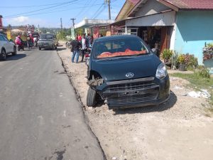 Mobil Oknum Siswa SMA di Sidimpuan Tabrakan di Batunadua