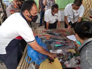 Ganggu Kenyamanan Warga yang Berpuasa, Satreskrim Polres Tapsel Sita Ratusan Mercon Tak Berizin
