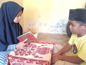 Mengunjungi Haris, Anak Yatim yang Buta Penghafal 1 Juz Alquran di Tapanuli Selatan