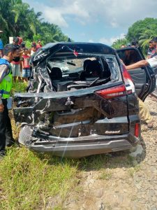 Kereta Api Senggol X Pander, ASN Batubara Luka-luka