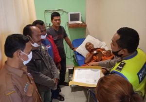 MPC Pemuda Pancasila Sidimpuan Bantu Korban Laka Lantas