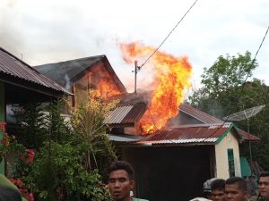Jumlah Rumah yang Terbakar di Aek Tampang Sidimpuan Bertambah Menjadi 5 Unit