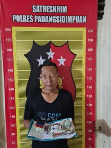 Pasang Nomor KIM, Pria Setengah Abad Asal Gang Air Bersih Padangsidimpuan Ditangkap