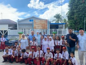 Siswa SD di Sidimpuan Dapat Jatah Makan Siang dan Susu Gratis dari TKD Prabowo Gibran