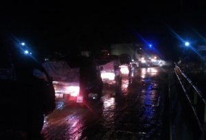 Arus Lalu Lintas di Desa Sigumuru Tapsel Kembali Normal