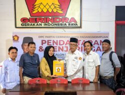 Gerindra Sidimpuan Terima 3 Formulir Pendaftaran Bacakada, Siapa Saja ?