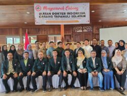 dr Rudi Iskandar Terpilih sebagai Ketua IDI Cabang Tapanuli Selatan