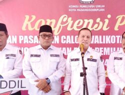 Senin, Pasangan Calon Wali Kota/Wakil Wali Kota Sidimpuan Cabut Nomor Urut