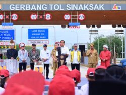 Presiden Jokowi Resmikan Jalan Tol Stabat-Tanjung Pura