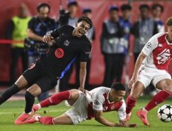 AS Monaco Kalahkan 10 Pemain Barca 2-1