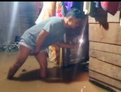 Breaking News: Sungai Meluap Kelurahan Hanopan Padangsidimpuan Banjir, Warga Kesulitan Makan Sahur