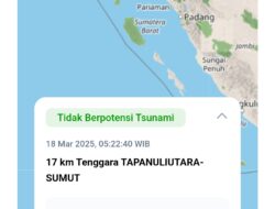 Pagi ini, Taput  Diguncang Gempa 5,5 Magnitudo
