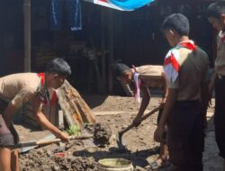 Amalkan Dasa Dharma, Pramuka Sidimpuan Hadir untuk Korban Banjir