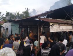 Warga Panik, Rumah dan Bengkel Terbakar di Hutaraja, Tapsel