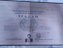 Ini Penampakan Ijazah Jokowi