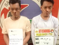 Dua Orang Kurir Sabu-sabu Ditangkap Polisi di Pasir, Padanglawas