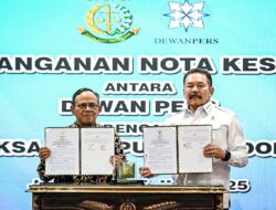 Kejagung dan Dewan Pers Tandatangani Kesepahaman Bersama