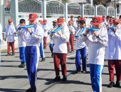 Meski Bertaruh Nyawa, Animo Siswa di Sidimpuan Latihan Baris Berbaris Jelang Kemerdekaan RI, Tidak Surut