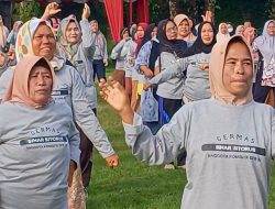 Seribuan Warga di Tapsel Ikuti Senam Sehat Germas Bersama Sihar Sitorus