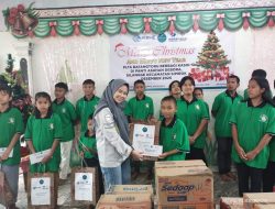 PLTA Batang Toru Berbagi Kasih Natal dan Tahun Baru di Panti Asuhan Debora