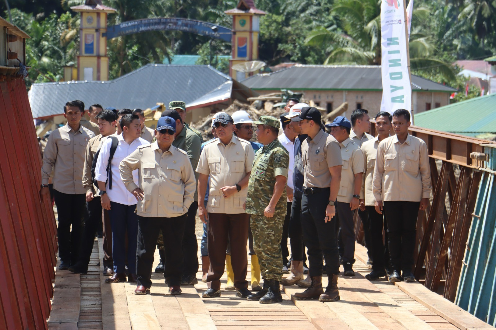 Presiden tinjau jembatan bailey di Tapanuli Selatan