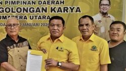 Andar Amin, Mantan Wali Kota Sidimpuan Ambil Formulir Balon Ketua DPD Golkar Sumut