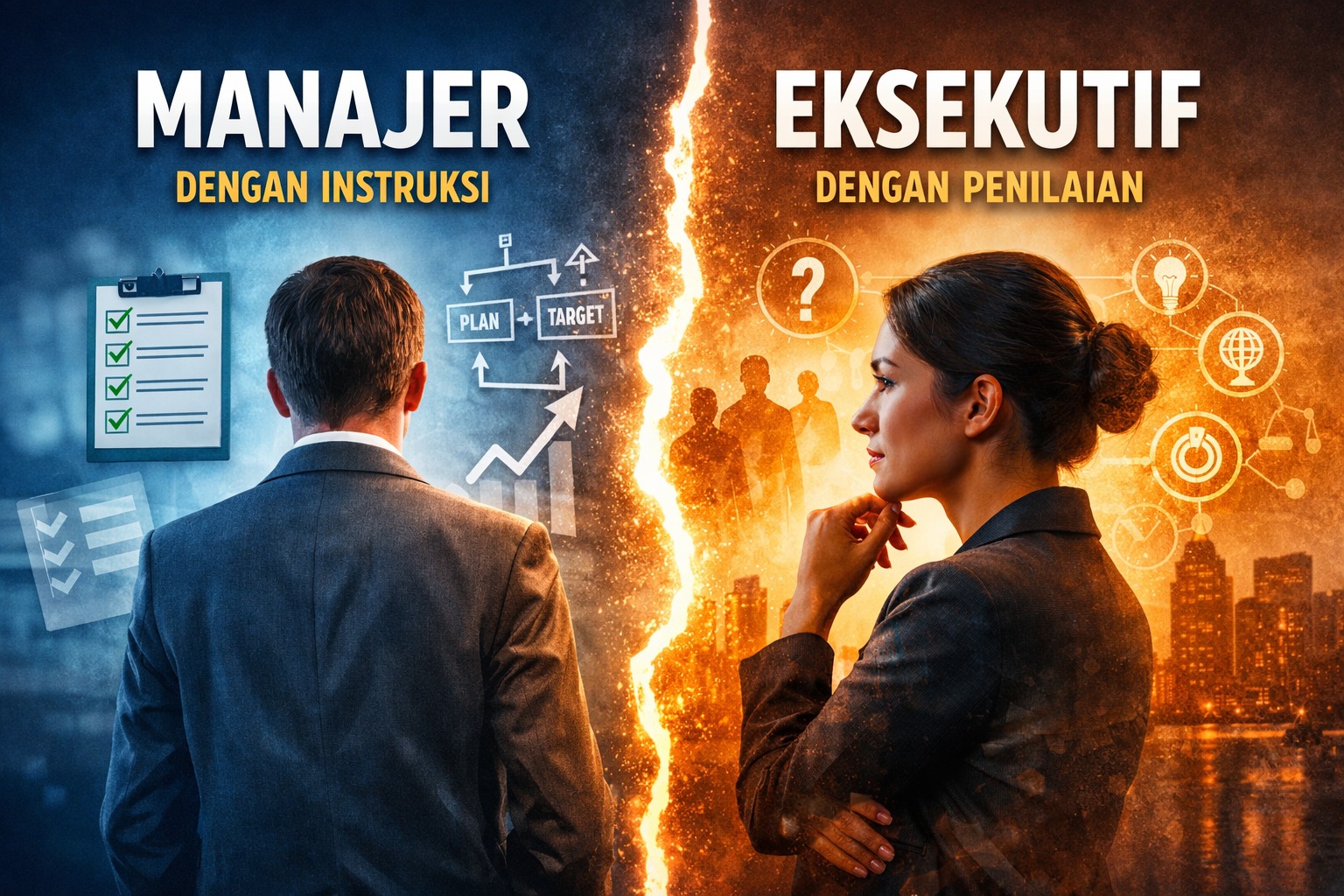 Perbedaan Eksekutif dan Manajer