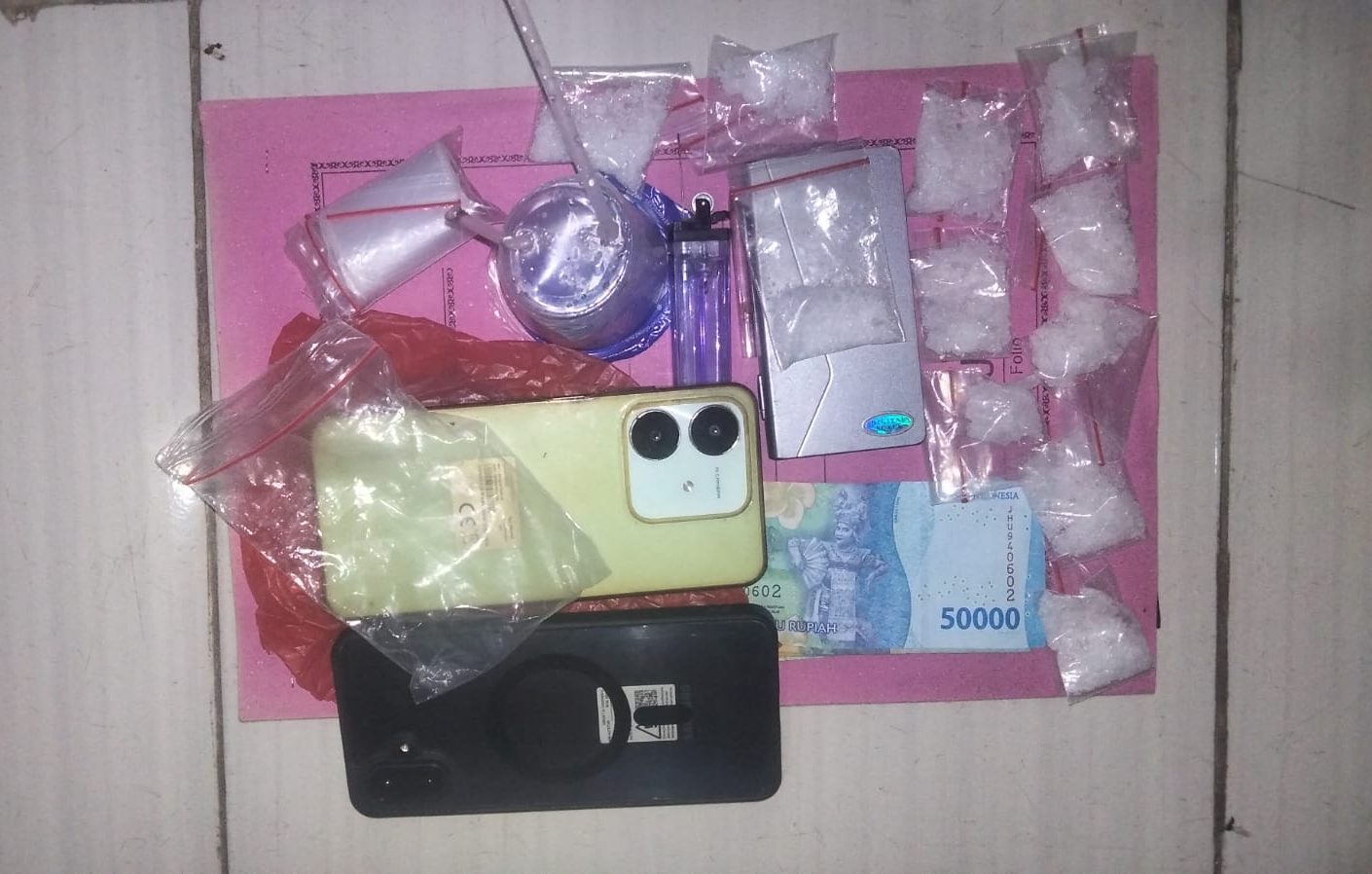 Polsek Padang Bolak gerebek kontrakan sabu di Paluta